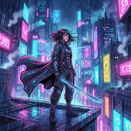 Cyberpunk style